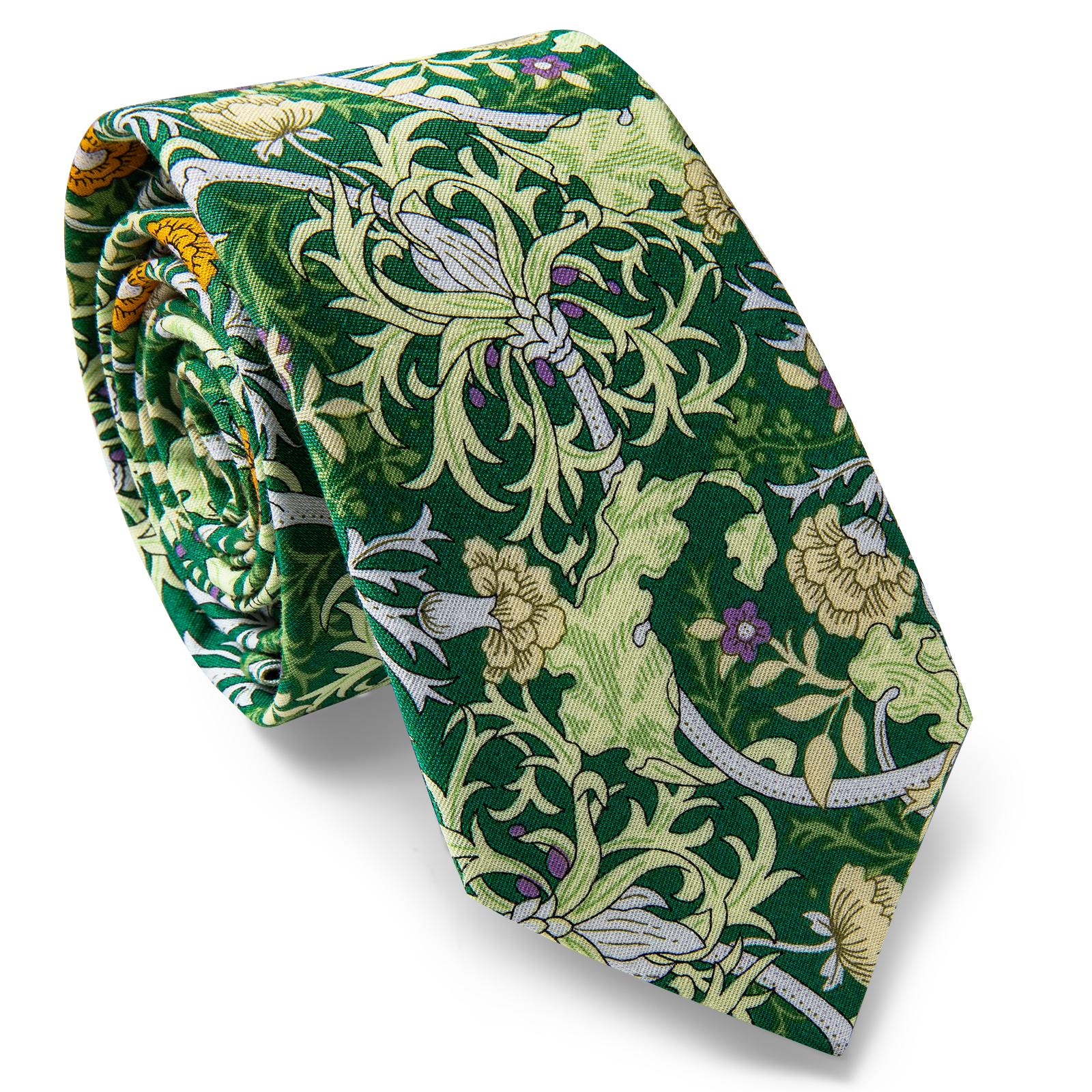 Verdant Vines Floral Skinny Tie - Image 2