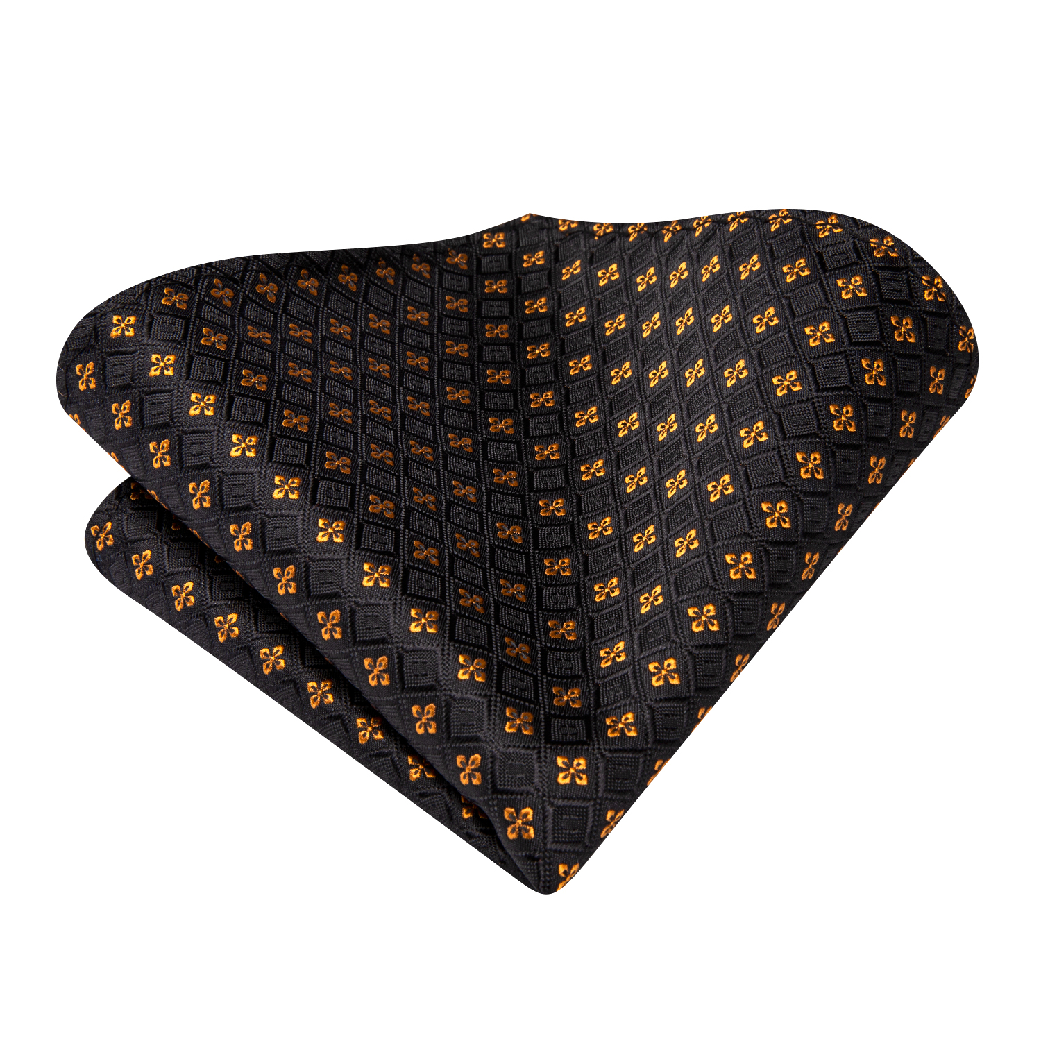 Golden Petals Geometric Tie Set - Image 4